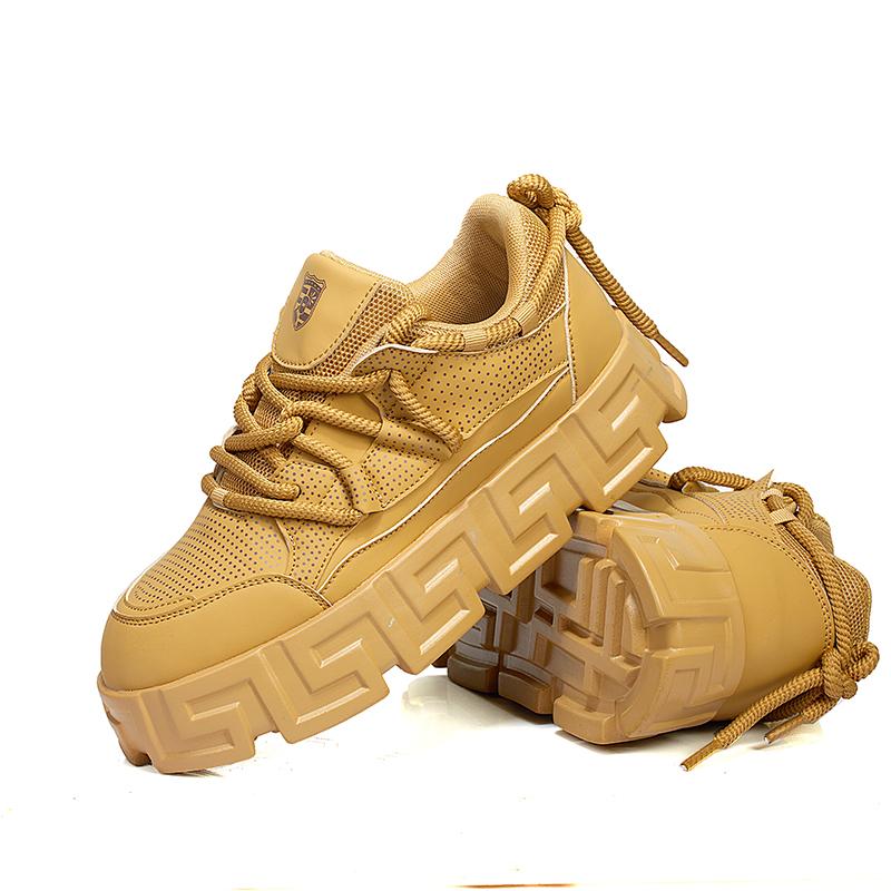 Autumn New Men's Fashionable and Luxurious Casual Sports Shoes, Comfortable Thick Soled Shoes Men's Invisible Inner Height Shoes