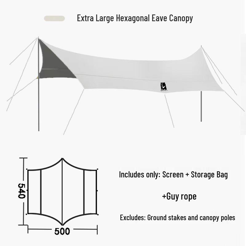 Ultra-Light Taiwan Black Bear Vinyl Camping Tarp - Rainproof & UV Protection Canopy