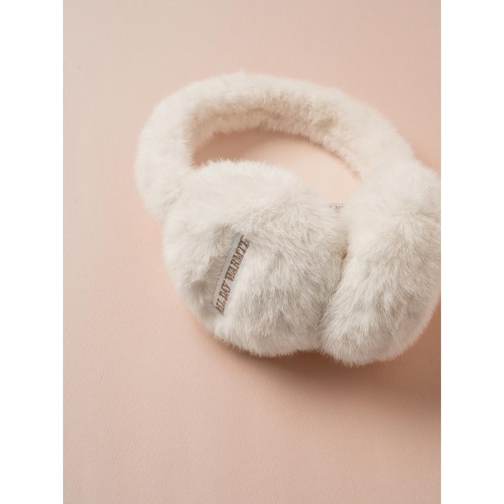 Daiso Fleece Earmuffs Ivory