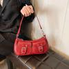 Two Ways To Carry Y2K Underarm Bag Double Pockets Design Armpit Totes Bags  Women