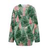 Women's Fashion Casual Long Sleeve Wool Knit Hoodie Button Cardigan
