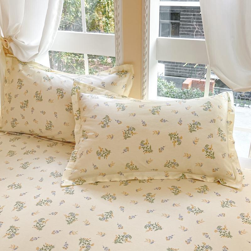Cotton Pillowcases: Pure Cotton, Simple Style for Home, Dorms, Single & Double Rooms (Single/Pair)