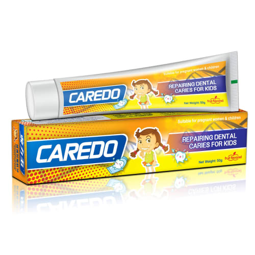 

CAREDO Safe Children s Cavity Repair Toothpaste, Fluoride-Free, Baby Teeth Care, Enamel Repair, Apatite Formula, Bad Breath Prevention, Fruit Flavor,