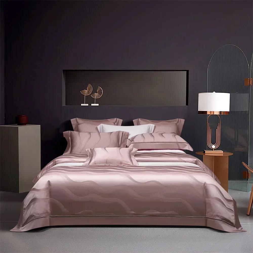 

Svetanya Family European Egyptian Cotton Duvet Cover Set 4/6/7Pcs Jacquard Queen King Bed Linens Bedding Sets 4pcs Queen