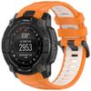 For Garmin Instinct 3 Solar 45mm/AMOLED 45mm Watch Band 22mm Dual Color Silicone Replacement Strap