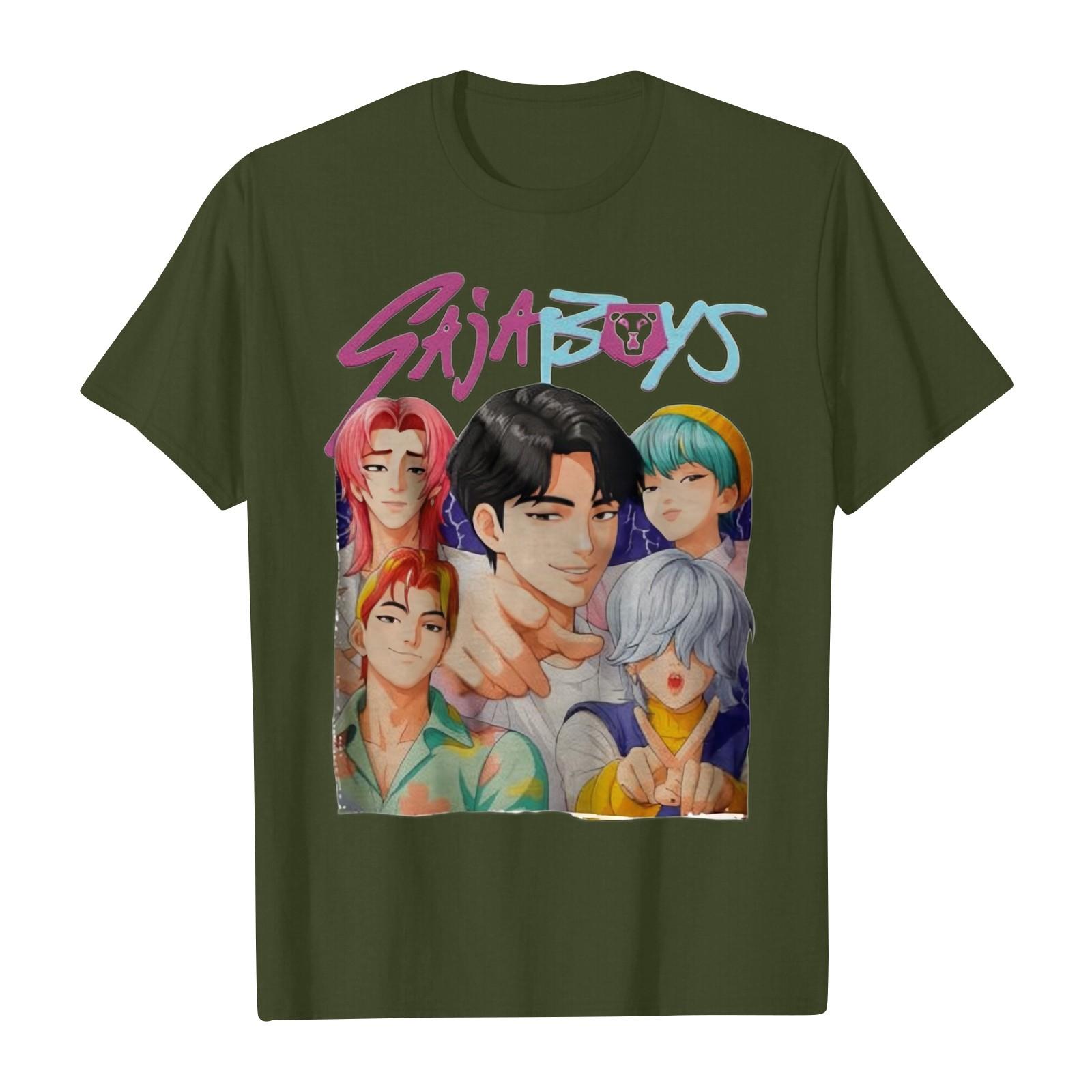 

Повседневные футболки с короткими рукавами и круглым вырезом для мальчиков и девочек с мультяшным принтом 140