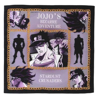 [JoJo's Bizarre Adventure Stardust Crusaders] Printed Handkerchief Jotaro Kujo/Star Platinum Approx. 50cm 000401-0007-01
