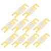 Hihaha Mini ANL Fuse 80A / Car Audio CD Fuse / Durable / 10 Pack Golden White