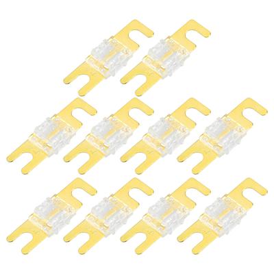 Hihaha Mini ANL Fuse 80A / Car Audio CD Fuse / Durable / 10 Pack Golden White