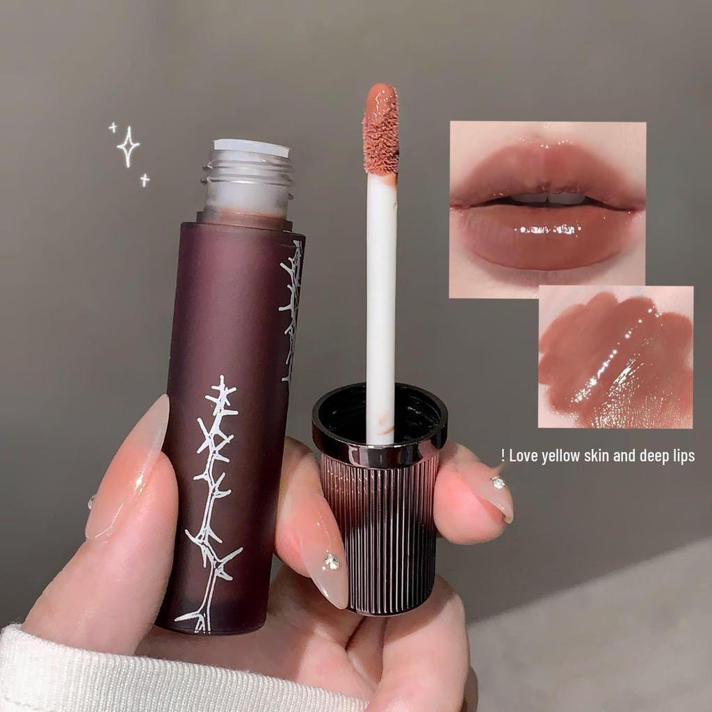 Kobeleen Thorn Soft Matte Whitening Lip Glaze - Long-lasting Autumn/Winter Velvet Gloss.