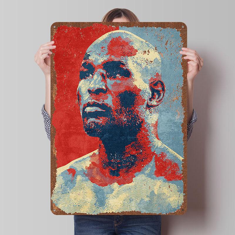 Bernard Hopkins Boxer Metal Posters Custom Vintage Metal Signs Wall Art Tin Plaque for Man Cave Modern Home Decoration Luxury