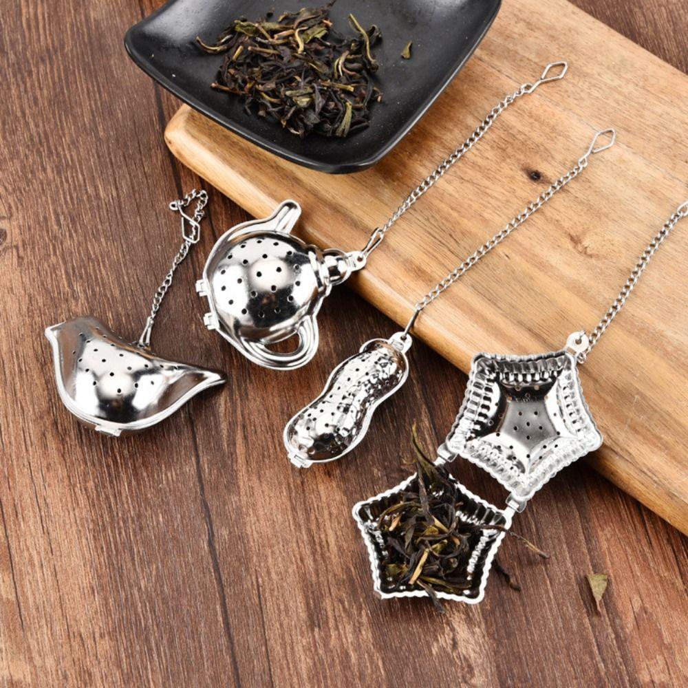 Bird Duck Teapot Shape Tea Accessories Coffee Filter Spice Strainer Tea Infuser Herbal Spice Filter