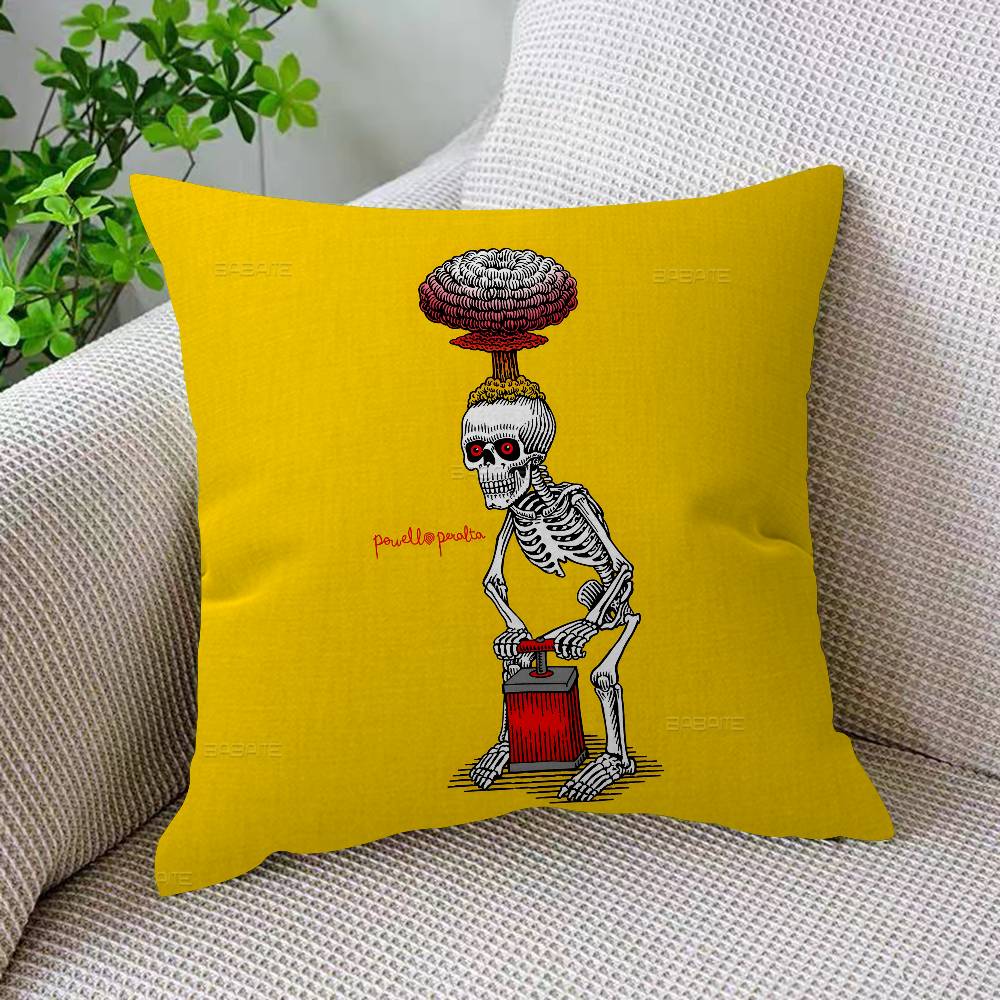 P-Powells P-Peraltas Skateboard Cartoon pillow cover sofa cushion cover home room decoration children gift