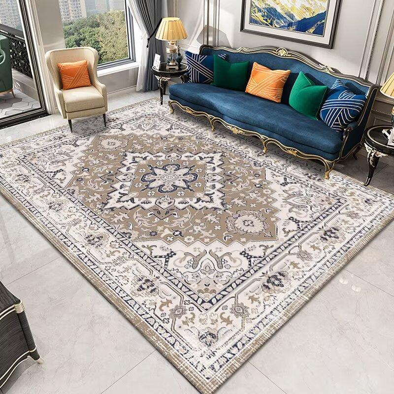 New Persian Ethnic Style Carpet for Living Room Decoration Home Retro Distressed Large Area Rugs Bedroom Boho Non-slip Floor Mat