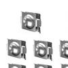 10Pcs Double Rod Fence Connectors Stainless Steel Fence Longitudinal Corner Connectors Wire Panel Connector Clamps for Fences Animal Enclosures