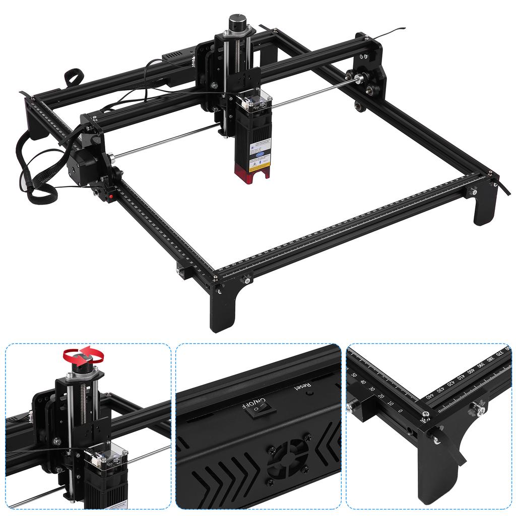 20W     Engraver Cutter 4240 CNC   Engraving    420x400mm Large Working Area 5000mW Optical Power Fixed   Compressed Spot High Preci