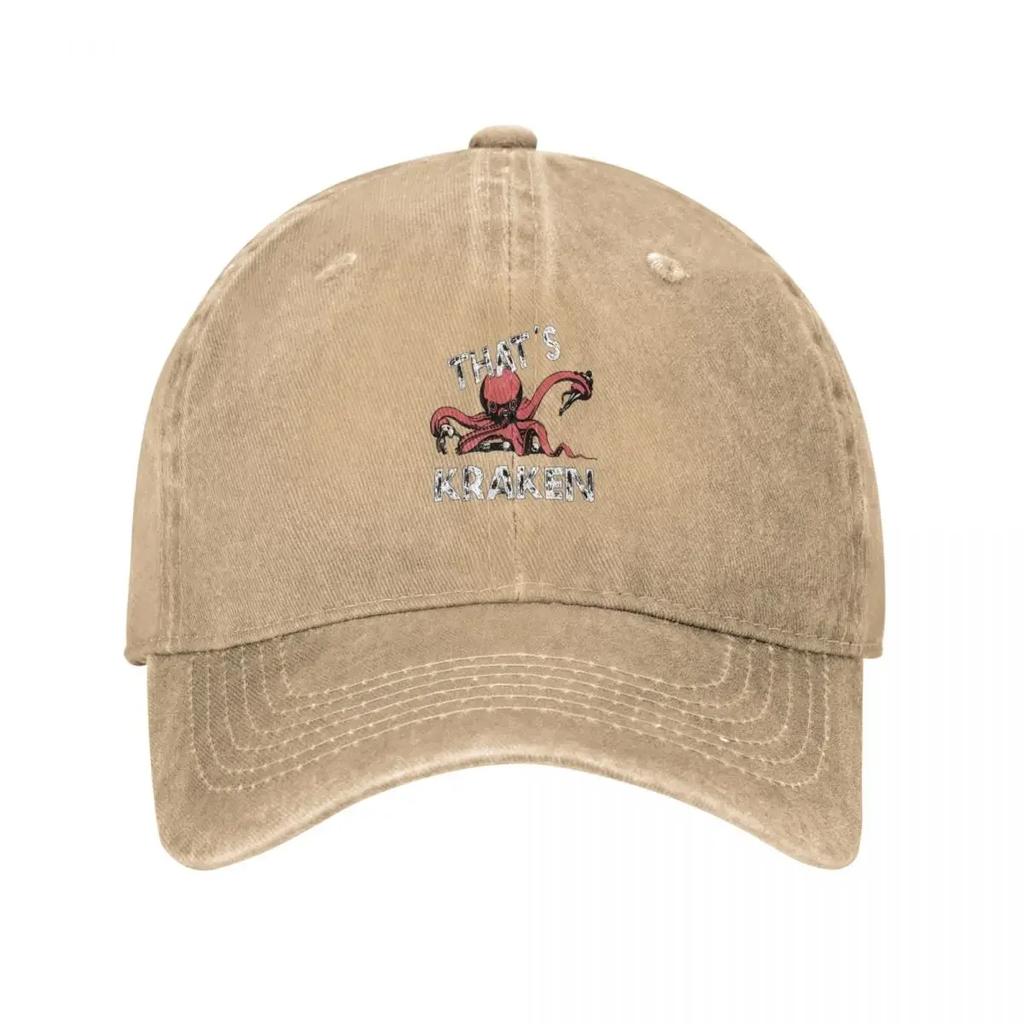 Thats Kraken Baseball Cap Unique hats Luxury Unisex Hat tactical cap fishing hat Unisex Caps Womens