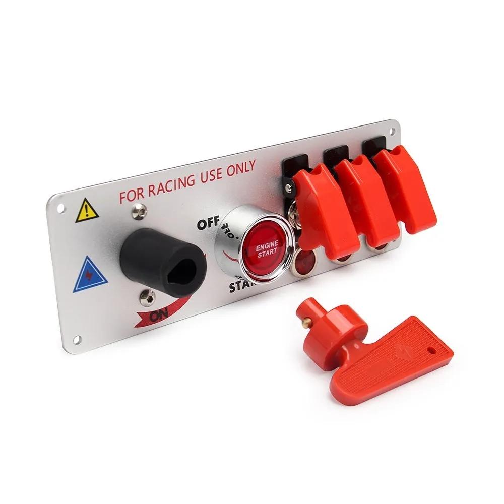 12V Auto LED panel Racing Car Ignition Engine Start On/Off Push Toggle Switch Panel Racing ignition toggle switch