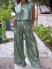2026 Summer Women's Casual Plain Tank Top & Wide-leg Pants Two-piece Set