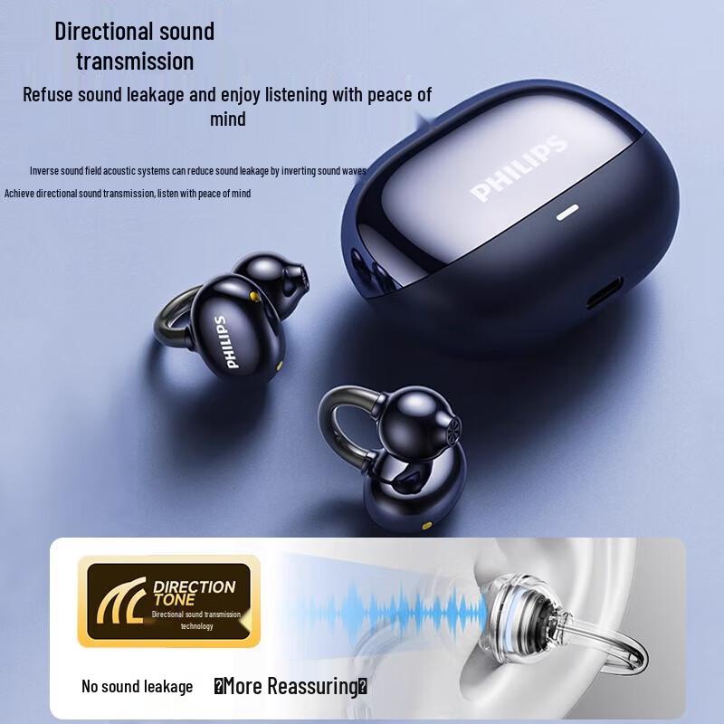 Philips TAT3469 Bluetooth Ear Clip Wireless Earbuds