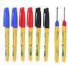 2PCS Bleu/Rouge/Noir 33mm Tête Longue Marqueur Bois Décoration Trou Profond Stylo Imperméable Outils pour le Bois