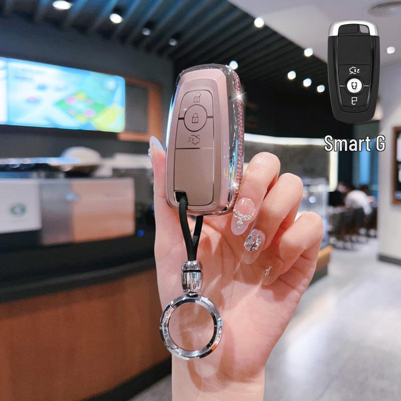 Premium TPU Key Fob Case for Ford Mondeo, Edge, Explorer, and Escort.
