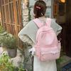 Schoolbag Lace Dot Art Small Fresh Wind Junior High School Student Backpack Girls School Bag Versatile Lightweight Travel Backpack