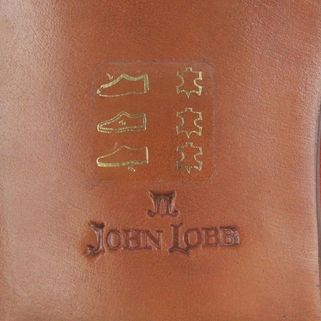 Great John Lobb Aston Martin Dress Shoes Plain Toe 7000 Last Terracotta Suede Leather Used