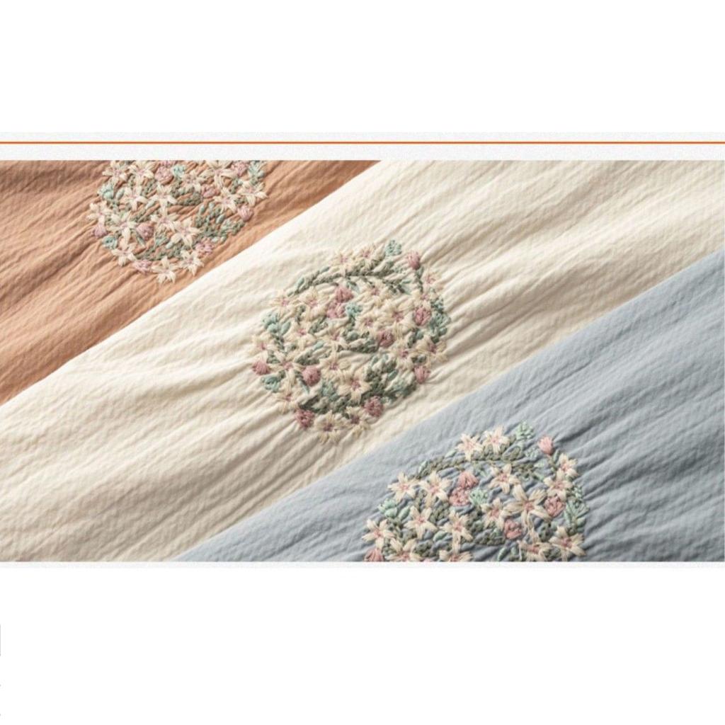 Embroidered Cotton Linen Pants Women  Elastic Waisted  Harem Pants Summer Linen Artistic Loose Casual Cropped Pants