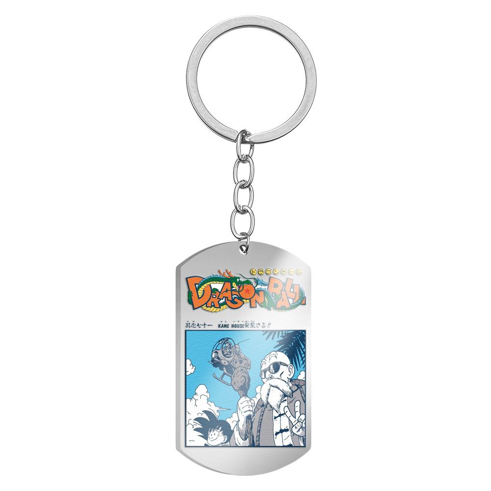 Anime Dragon Ball Son Goku Character Super Saiyan Cartoon Keychain Pendant Backpack Decoration Holiday Gift
