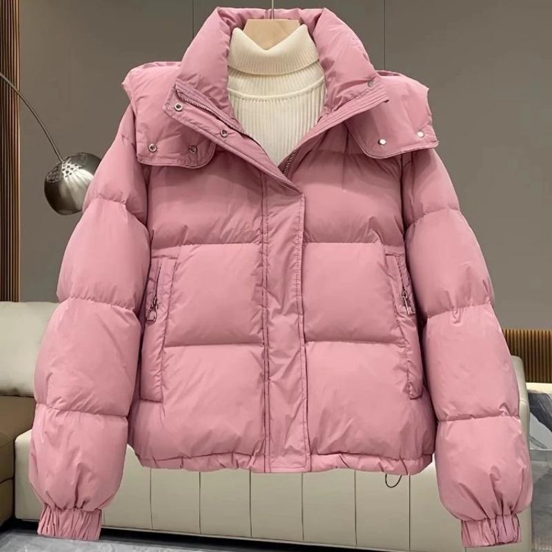 Cotton Coat Cotton Jacket for Women Small New Autumn Winter Short Loose Hooded Cotton Jacket