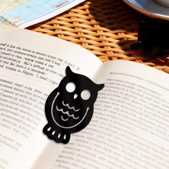 Kreativer Acryl-Lesezeichen-Clip Cartoon-Tier-Lesezeichen-Clip Niedlicher Seitenmarkierer für Lesejournaling Lesezeichen