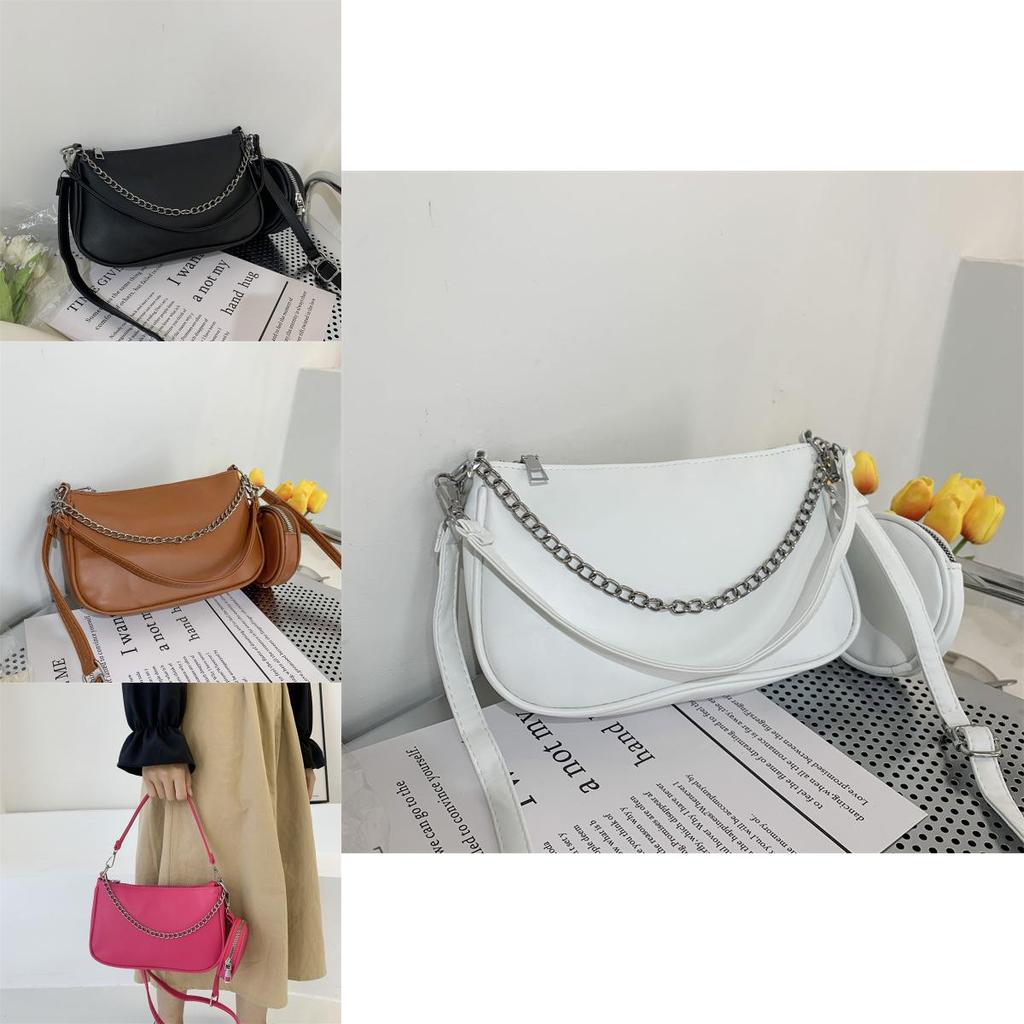 2023 Summer New Fashion Simple Shoulder Bag Street Trendy Retro Handbag Casual Commuter Armpit Bag