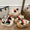 Retro Style Round Head Cute Cartoon Platform Cotton Shoes Autumn New Small Height-increasing Cotton Shoes