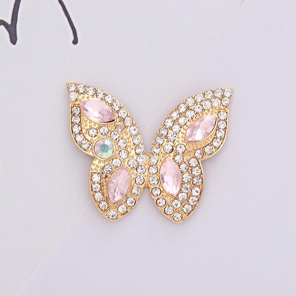 

DIY Підвіски для чохла телефону Сплав Стрази Перли Метелик Декор Аксесуари Gold/Pink