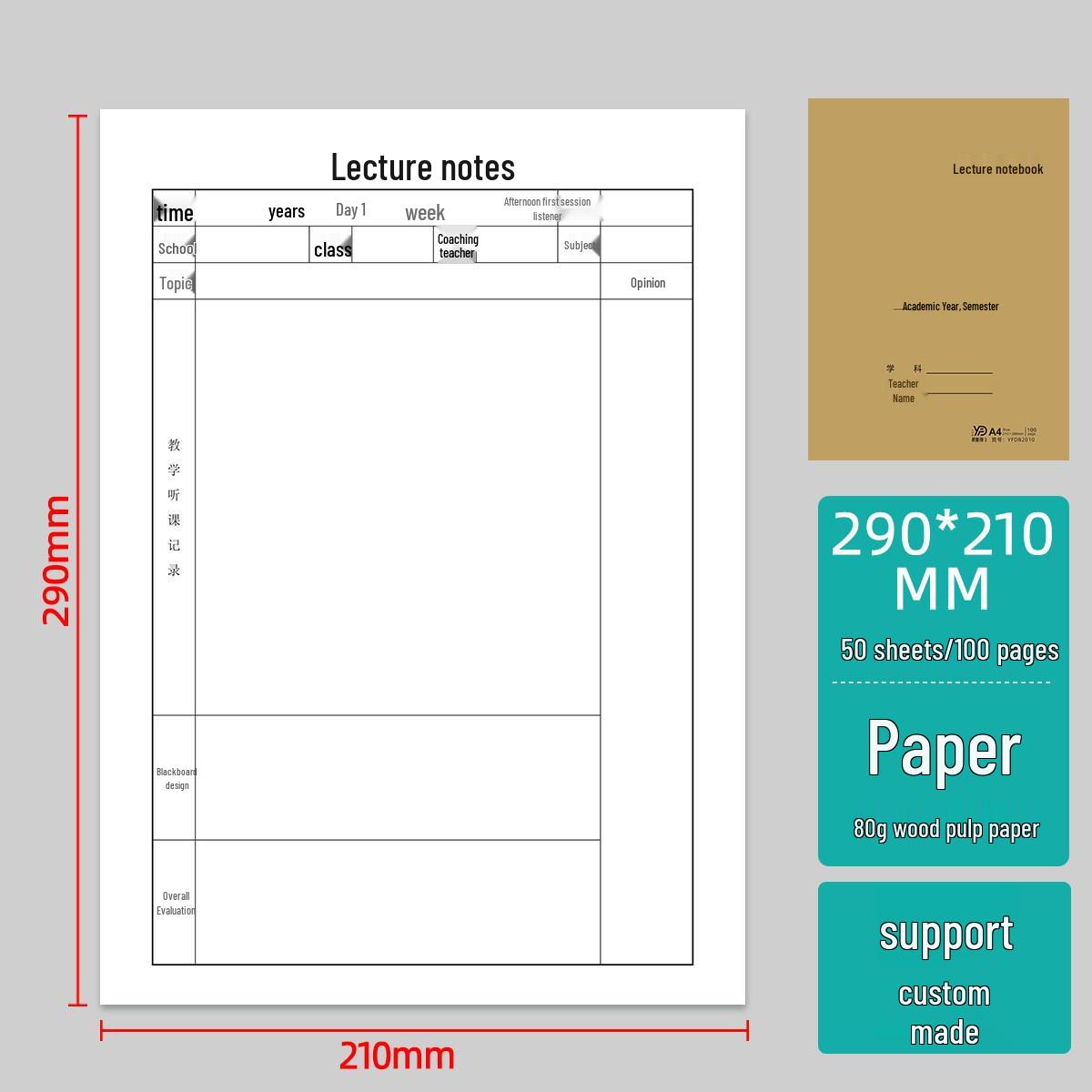 A4 Toddler Activity Observation & Attendance Log for Preschool Teachers 100 pages