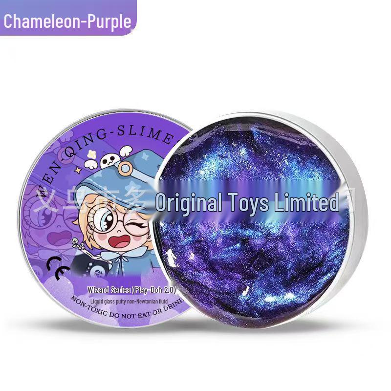 

Игрушка Жидкий Стеклянный Пластилин, меняющая цвет - Неньютоновская, Снятие стресса, Прыгающая глина