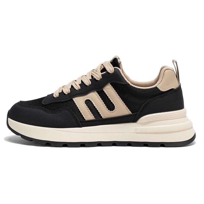 Men's 2025 Summer Breathable Casual Running Shoes - Thick Sole, Wear-Resistant, Versatile for Students and Dads.