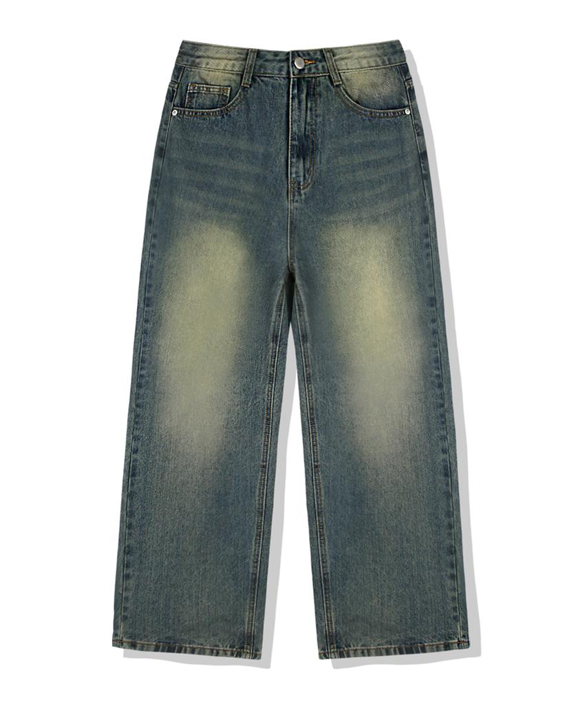 Beijiglabel Stone Balloon Wide-Washed Denim Pants 4 Color [Blbd_4013] (C Type)