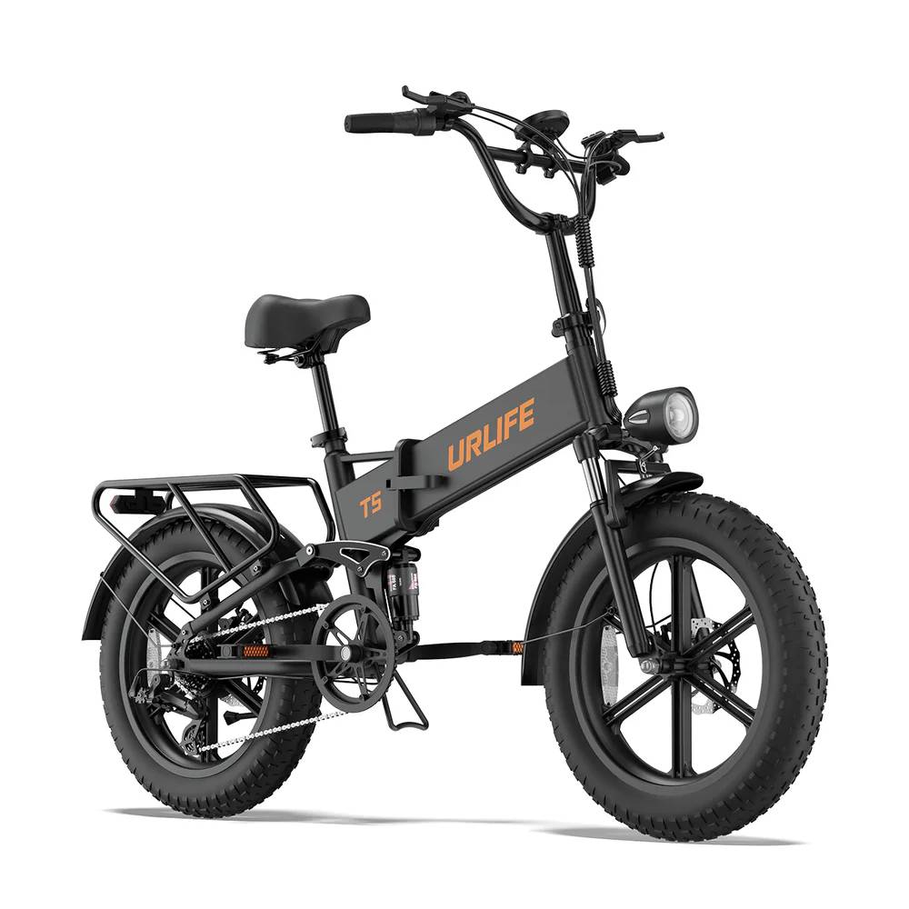 URLIFE T5 E-BIKE Adults 1500W Peak Motor 48V13AhBattery 20"x4.0" Fat Tire All Terrain Folding E-Bike Off Road Commuter Electric Bicycle