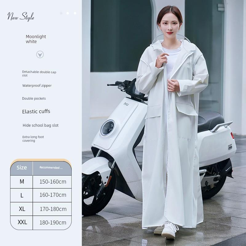 Raincoat Women's Long Full Body Rainproof Electric Battery Motorcycle Single Adult Rainproof Poncho Spring 2025