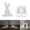 Rabbit Candle Holder Molds with Base for Making Easter Decorations Candle Holder Tealight Holder Table Ornament