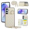 Wallet Phone Case for Samsung Galaxy S25 Edge Ultra A56 A36 A25 A16 S24 S23 FE S22 Plus S21 S20 A06 A55 A54 A53 Crossbody Cover