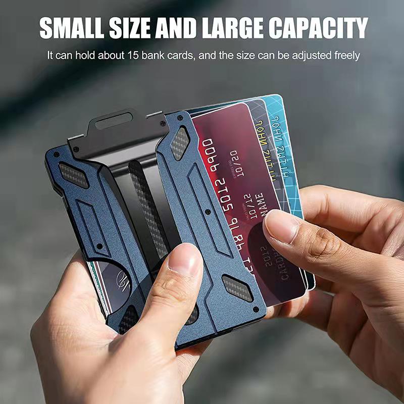 New Transparent RFID Anti-Theft Metal ID & Credit Card Holder Sleeve