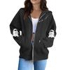 Women's Fashion Casual Long Sleeve Solid Color Hooded Sweatshirt Tops