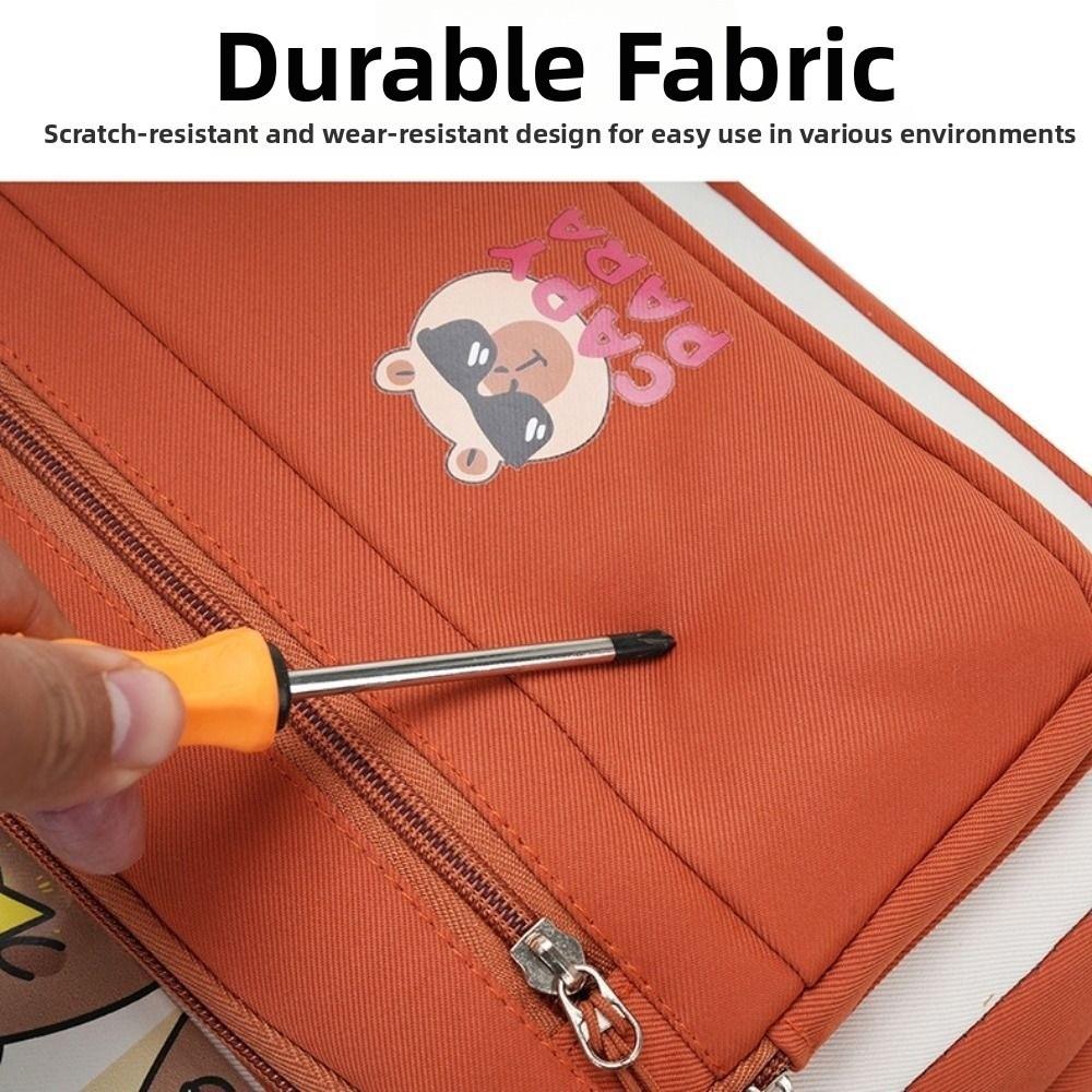 Cute School Bag Casual Style Casual Shoulder Bag Trendy Capybara Backpack  Travel