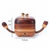 Small Crab Coaster Solid Wood Holder Japanese Style Heat Resistant Tea Set Insulation Mat Dining Mat Cute Tea Water Cup Mat New