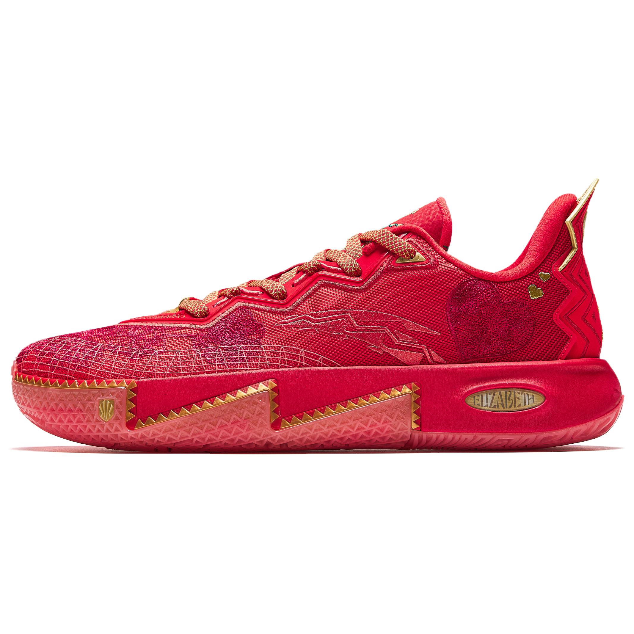 

new Anta KAI 2 Cushioning, Abrasion Resistant, And Resilient Properties Low Top Basketball Shoes Men s Red Gold 42