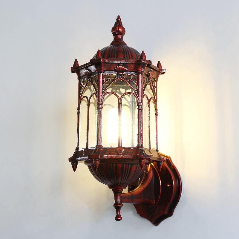 Retro Waterproof Outdoor Wall Light for Balconies, Courtyards, and Staircases - American/European Style