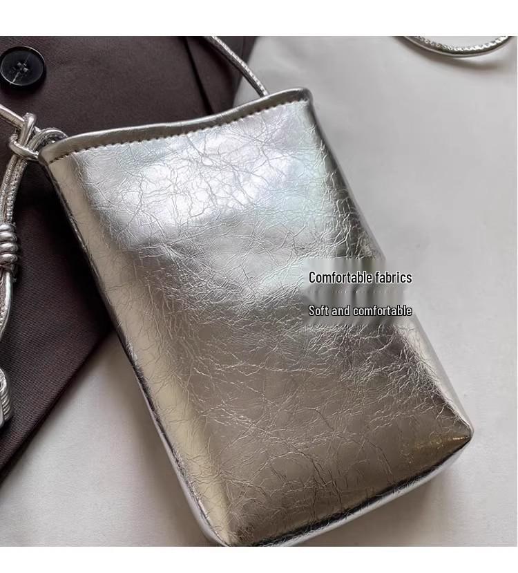 Bolsa Transversal Estilosa para Celular Feminina, Porta-Chaves Mini de Verão 2025 e Bolsa de Ombro Único